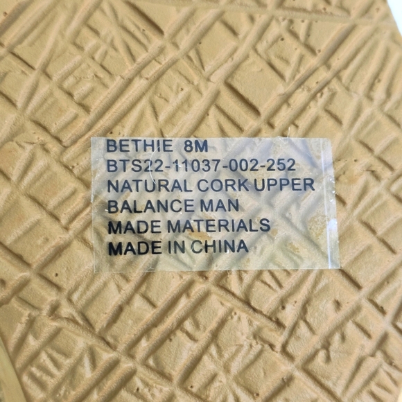 Baretraps Bethie Slide Wedge Cork wrapped Sandals Size 8 - Picture 7 of 8